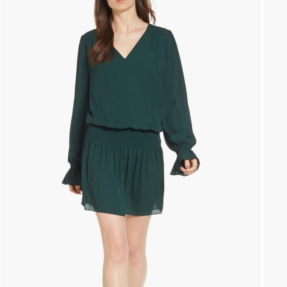 Chelsea28 Drop Waist Green Dress size small